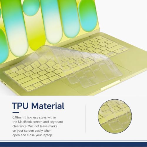 Image of Verilux Case Cover Compatible with 2026 MacBook Neo A3404, 13 inch Transparent MacBook Neo Cover with Sparkly Glitter Crack & Scratch Resistant Ultra-Thin Protective Hard Shell Case Cover, Clear