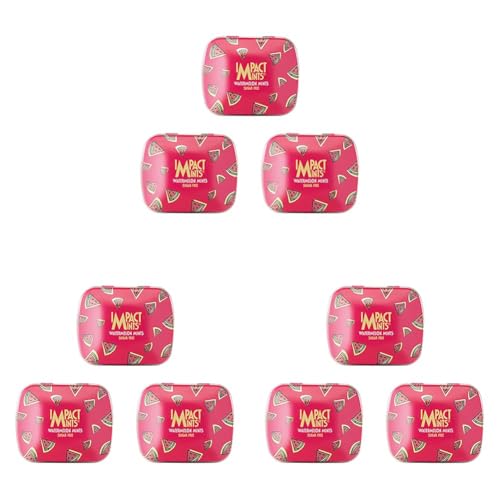 Image of inchIMPACTMINTS inch Sugar Free Watermelon Flavour Mints Summer Edition (14g Each, Pack of 9)