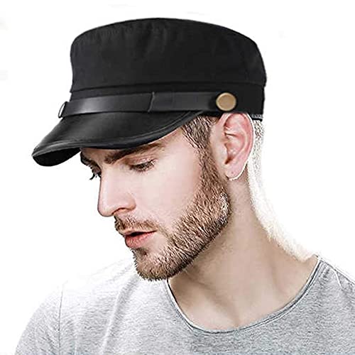 Image of Chauffeur Hat for Men Women, Classic Vintage Captain Hat Newsboy Cap Costume Hats