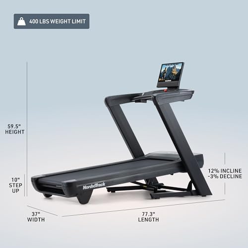 Image of NordicTrack Commercial Series Treadmills | Foldable Treadmills with Adjustable -3% to 12% Incline for High Efficiency Running and Walking Workouts at Home