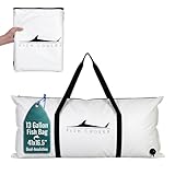 Houseables Fish Bag, Fish Kill Bag, Fishing Cooler, Insulated Carrier for Fishing, Cooling Gear, Big, Waterproof For Kayak, Transport, Weigh In, Catch, Ice, Tuna, Salmon, Bass, Trout, 41 x 16.5 Inch