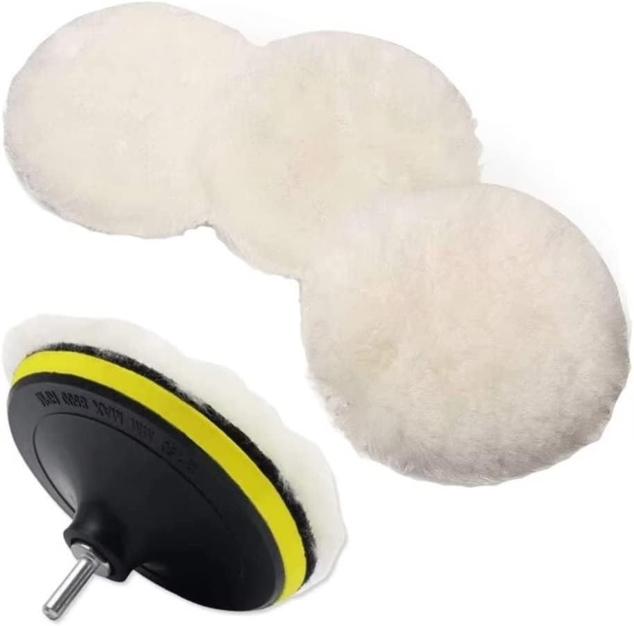 IPELY 6-Inch Wool Polishing Pads and Buffing Wheels for Drills