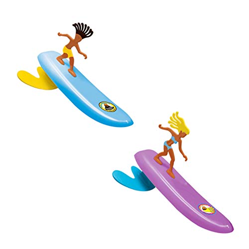 Surfer Dudes Wave Powered Mini-Surfer and Surfboard Toy - 2 Pack - Alice and Hank