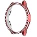 Produktbild Hülle Kompatibel mit Samsung Galaxy Watch 4 Classic 46mm Smart Watch, TPU-Gehäuse mit Strass Schutzhülle Case Schale Schutz Tasche Cover Protector Cover [Kratzfest] [Shock Absorption] (Rot)