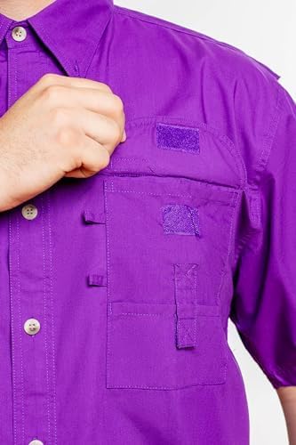 Men's Long Sleeve Fishing Button Down Shirt, Breathable Outdoors Casual Lightweight Shirt - Image 2