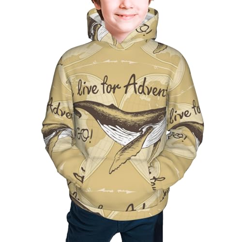 We Live for Adventure,Lets GO Kid Hoodies Boys Sweatshirts Girls Pullover with Pocket3