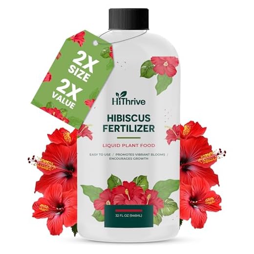 32oz Hibiscus Fertilizer - Makes 32 Gallons of Hibiscus Flowers Plant Food Outdoor - Indoor Plant Fertilizer Liquid for Vibrant, Showy Flowers, Greener Leaves, Strong Roots, and Lush Growth