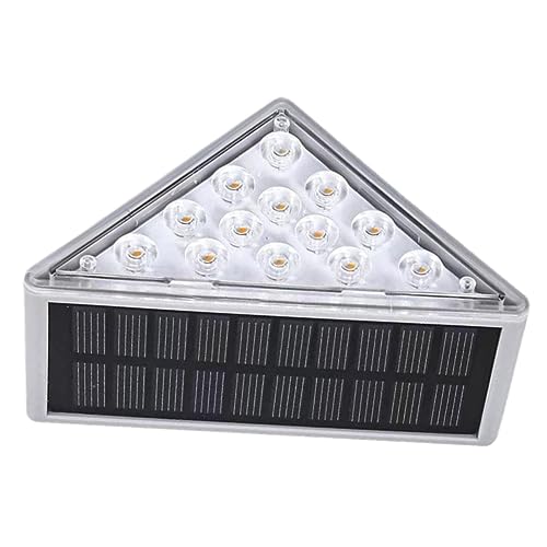 balacoo Sustainable Outdoor Solar Lights Abs Pc Material Stairway Lights Solar Garden Decor