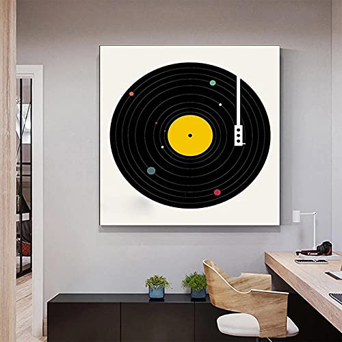 Toile vinyle vintage nordique KEBIA pour un salon chaleureux au style rétro