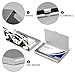 VstaDank Black Cute Ghost Business Card Holder Fashion Aluminum Alloy Flip Cover Credit Card Holder High End Professional Name Cards Case Exquisite Pocket Metal Cards Holder for Work