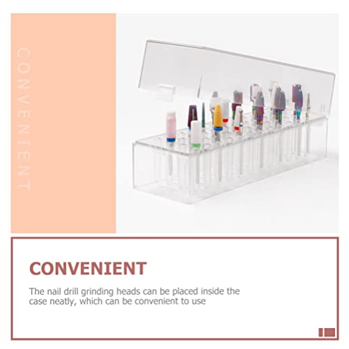 Caja organizadora para brocas de manicure 48 orificios miniatura 4
