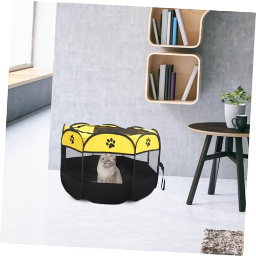 Parc octogonal pour animaux pliable avec mailles ultra-respirantes - 7