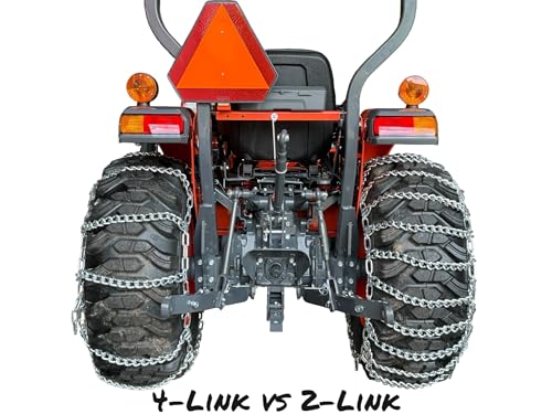 TireChain.com 13.6 16 13.6-16 Ladder Tractor Tire Chains set of 2