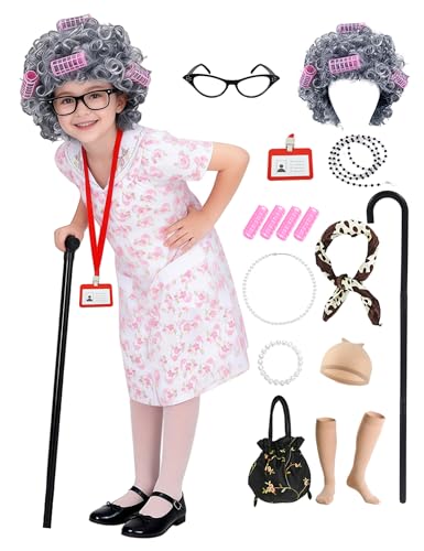 Disfraz de Abuela para Niñas 3-4 Años