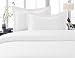 Solid White 300 Thread Count King/California King Size 3PC Duvet Cover Set 100 % Cotton with button enclosure