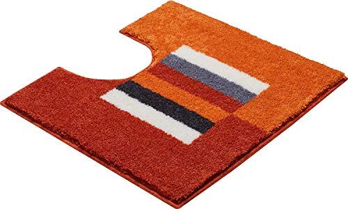 Linea Due bath rug, ultra soft and absorbent, anti slip, CAPRICIO, 60x100 cm, Orange