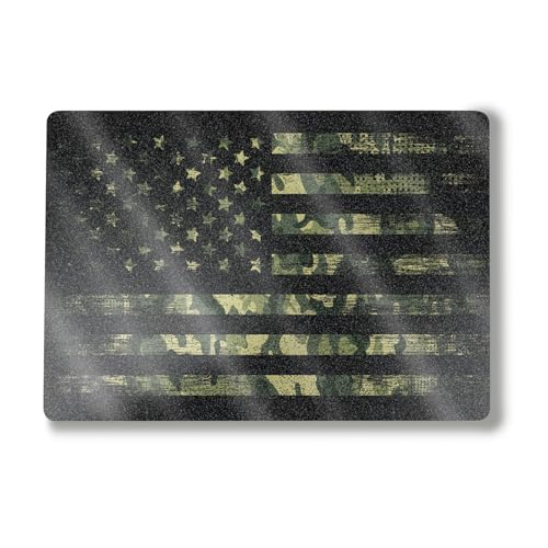 Image of Glossy Glitter Laptop Skin Compatible with Alienware M18 R2 (2024) - American Camo - Premium 3M Vinyl Protective Wrap Decal Cover - Easy to Apply | Crafted in The USA by MightySkins