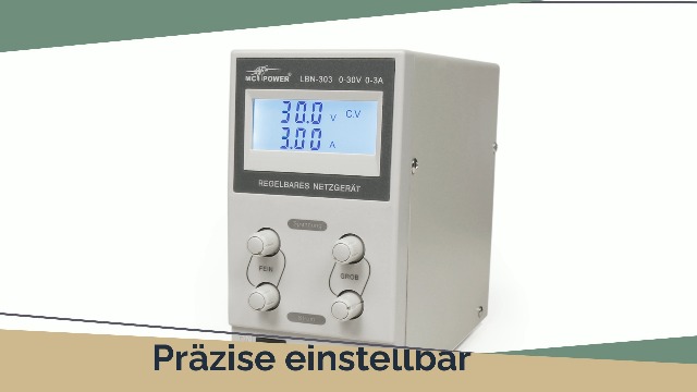MC Power 300W regelbares Labornetzgerät Labornetzteil | LBN-3010 | 0-30V, 0-10A | 2-stellige LCD Anzeige für Strom Spanung, stabilisiertes kurzschlussfestes Schaltnetzteil Uberlastschutz MC Power 300W regelbares Labornetzgerät Labornetzteil | LBN-3010 | 0-30V, 0-10A | 2-stellige LCD Anzeige für Strom Spanung, stabilisiertes kurzschlussfestes Schaltnetzteil Uberlastschutz