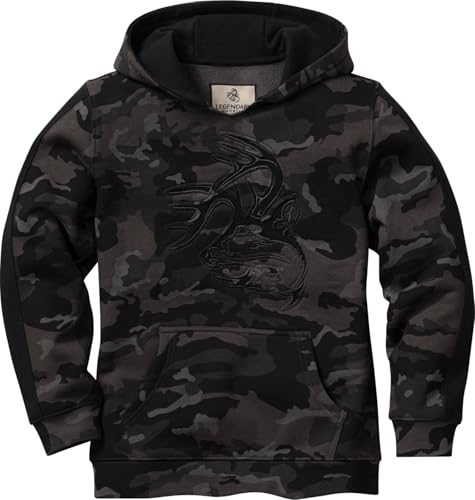 Image of Legendary Whitetails Kids' Pullover Hoodie Camo Sweatshirt Comfy V-neck Design