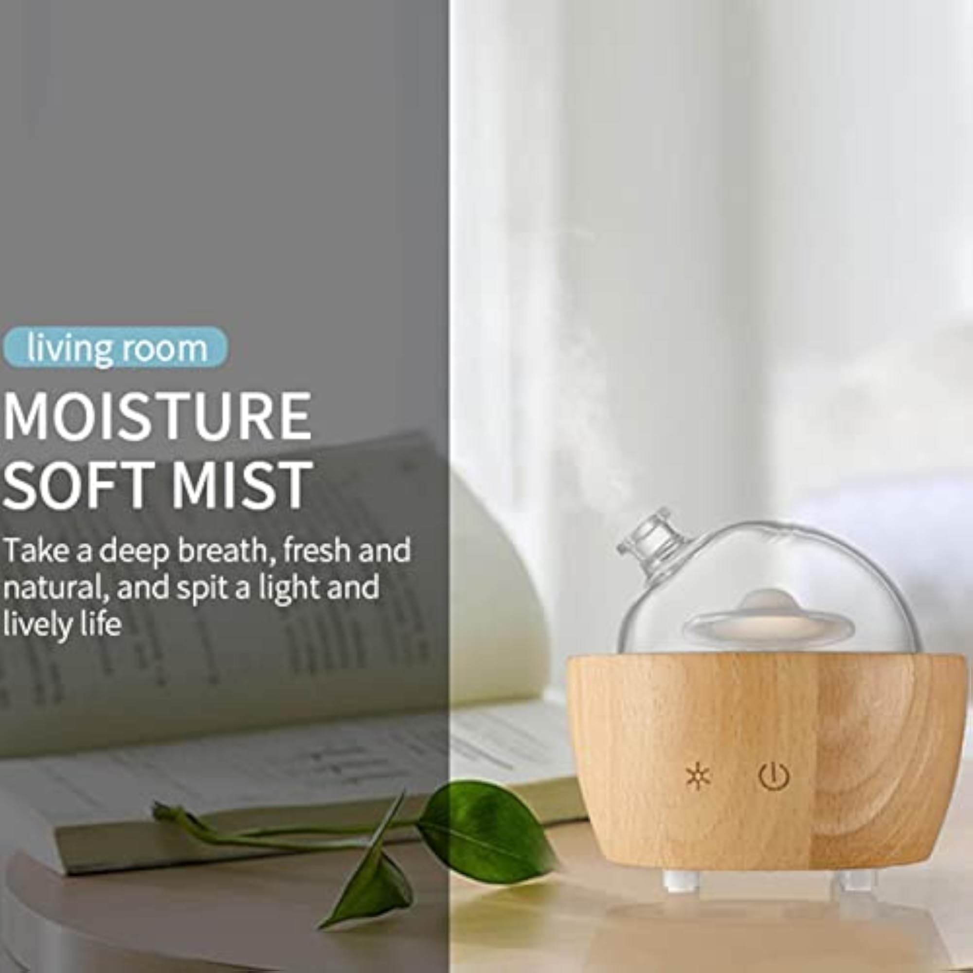 Wood Mist Essential Diffuser for Bedside Office