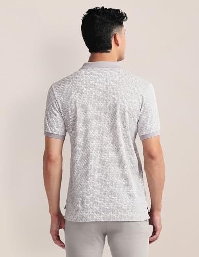 Image of Brand Print Slim fit Polo Shirt