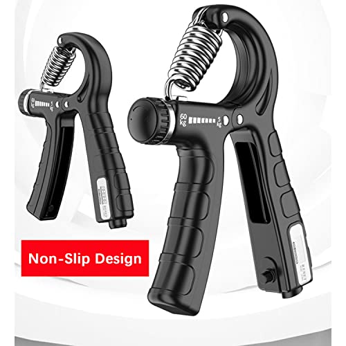 Hnmedia Hand Grip Strengthener, 2 Pack Resistência ajustável 10-130 lbs(5-60KG) Exercitador de anteb