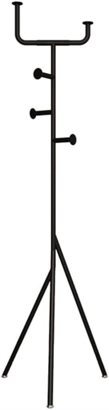 Clothes rack and hat rack Hangers Floor Hanger Home Nordic Furniture Storage Rack(Color : Black, Size (Color : Gold, Size : As th (Schwarz As the picture shows)