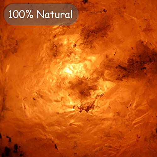 Miniatura 4 de Etrexonline Lámpara De Sal Del Himalaya Con Base De Madera 100 Natural Hecha A Mano Cable Y Bombilla Incluida 2-3kg