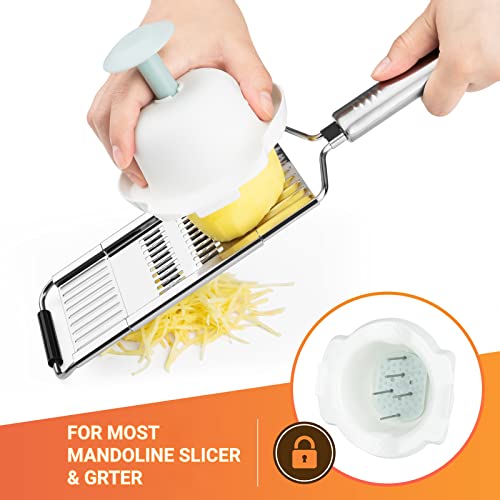 Vegetable Slicer Cheese Graters For Kitchen Gadgets With Food Safety Holder For Mandolin Slicer Kitchen Gifts, Multi-Purpose Slicer Vegetable Chopper Lemon Zester Veggie Cutter Shredder Food Grater #TOP1