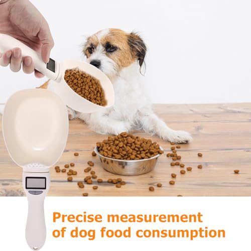 Sporgo Digitale Löffelwaage 1g Genauigkeit: 800g Digitale Küchenwaage mit LCD Display Messlöffel, Abnehmbaren Löffelwaage für Hundefutter, Milchpulver, Gewürze und Lebensmittel