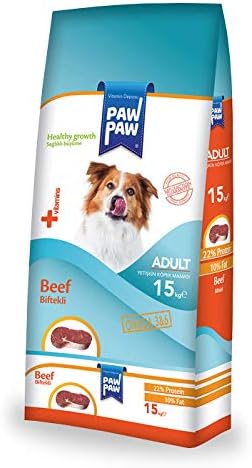 Pawpaw Yetişkin Köpek - Dana Etli (Biftekli) Kuru Mama 15 Kg