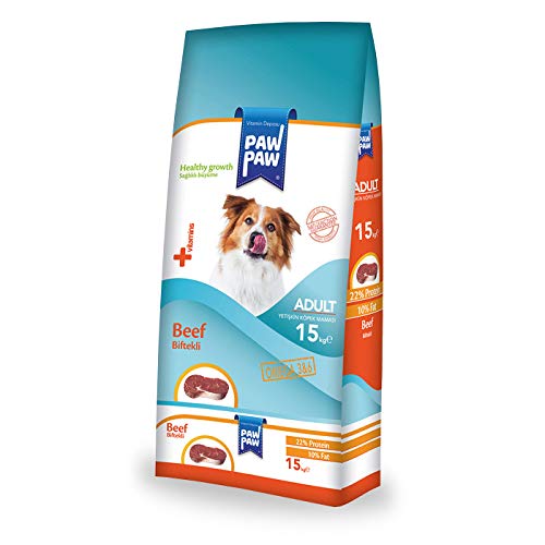 Pawpaw Yetişkin Köpek - Dana Etli (Biftekli) Kuru Mama 15 Kg