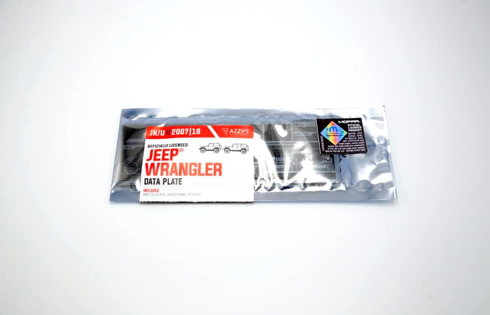 Jeep® Data Plate (Wrangler JK/U)