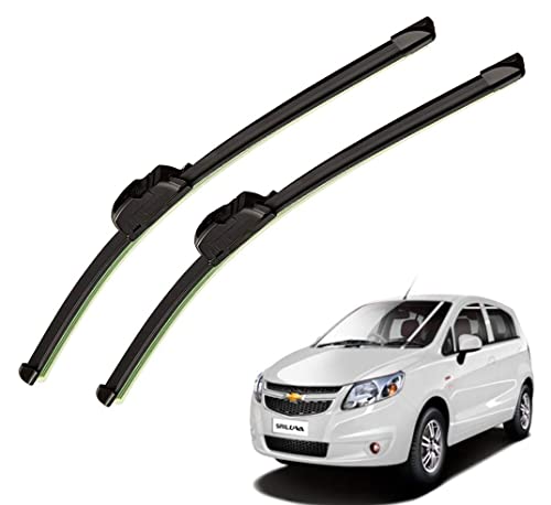Image of Auto Hub Car Wiper Blades Compatibility With Chevrolet Sail UVA - Set of 2 Pcs (D-22,P-16)