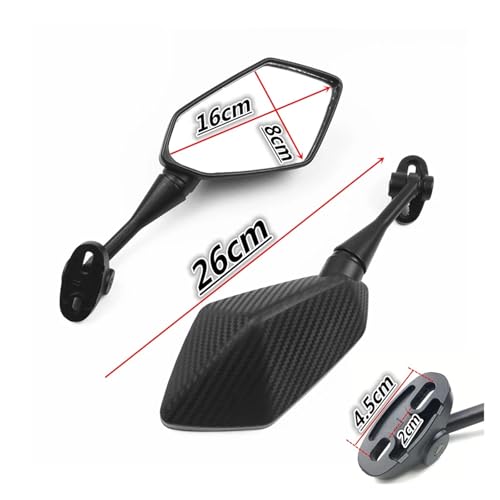 Espejo retrovisor para Kawasaki Ninja ZX14R cristal plano 7