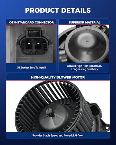 Image of KAX AC Blower Motor Compatible with Nissan Titan 2004-2015, Armada 2005-2015, Infiniti QX56 2004-2010, Pathfinder Armada 2004 - HVAC Heater Blower Motor Replaces# 700174 27226ZH00A