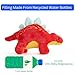 The Petting Zoo Baby Stegosaurus Stuffed Animal Plushie, Dinosaur Animals, ZOOLOGEE Red Dinosaur Plush Toy 11 inches