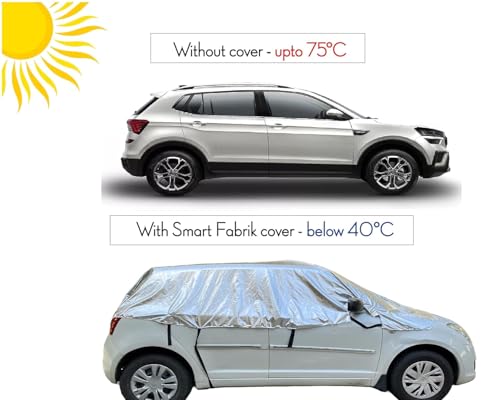 Image of Smart Fabrik || Half Body & Full Body Cover for Car || UV Protection || HeatProof (Taigun, Half Body)