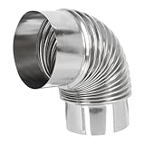 Tube d'extension de conduit de chauffage - la surface produit est lisse, facile à installer et à remplacer, peut facilement appliquée, tuyau en acier inoxydable