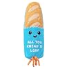 Catstages Loaf Kicker Toy with Catnip and Dental Mesh, Bread Shape, Plush and Ribbon Cat Toy for Kicking, Tossing, and Teeth Cleaning, Tan