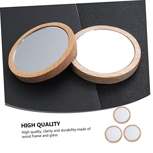 Espejo de viaje pequeño NOLITOY 9 piezas para maquillaje miniatura 4