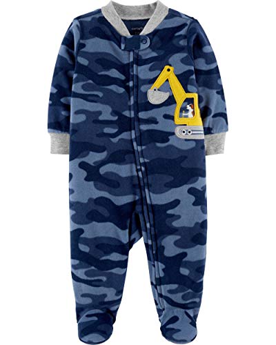 Pyjama polaire bébé motif chantier Carter's cadeau de naissance idéal