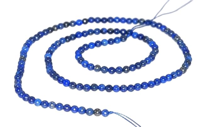 CHIKLEET3mm Azura Lapis Lazuli Gemstone Grade A Dark Blue Round 3mm Loose Beads 16 inch Full Strand LOT Available CHIK-STRD-63061