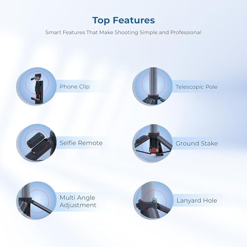 Image of Digitek (DTR 470SS) Foldable Tripod Selfie Stick with Wireless Remote & 3 Leg Tripod Base, 4.67 Ft Max Height, 360 Degree Rotation, Use with Smartphone for Vlogging, Reels, Travel & Content Creation