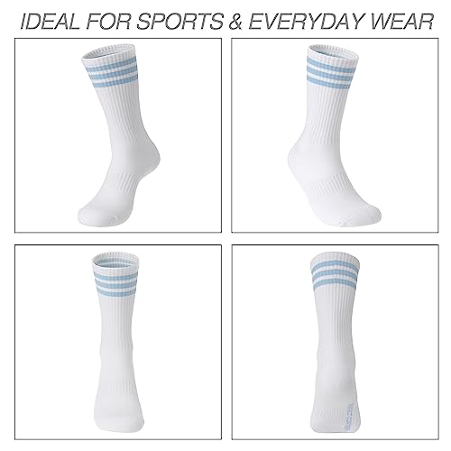 Image of PERFECT CORNER Athletic Cotton Quarter Socks Cushioned Men Women, 5 Pairs