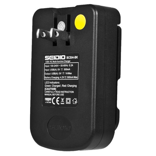 Seidio BD3-BCSI3SSGNL-BK Multi-Function Battery Charger for Use with Samsung Galaxy Nexus (LTE), Samsung Skyrocket, T-Mobile Samsung Galaxy S II - Retail Packaging - Black