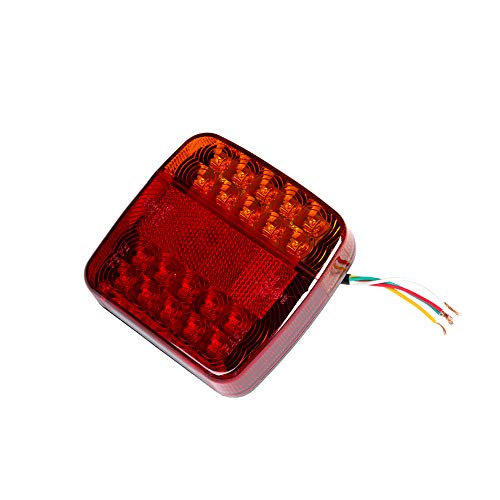 ETUKER Pilotos LED Remolque, 12V Impermeable Universal Piloto Trasero Remolque Luces de Freno Traseras Con Lámpara De Matrícula, Para Camión/RV/Caravana/Luces Remolque Traseras (Bombillas 20 LED)