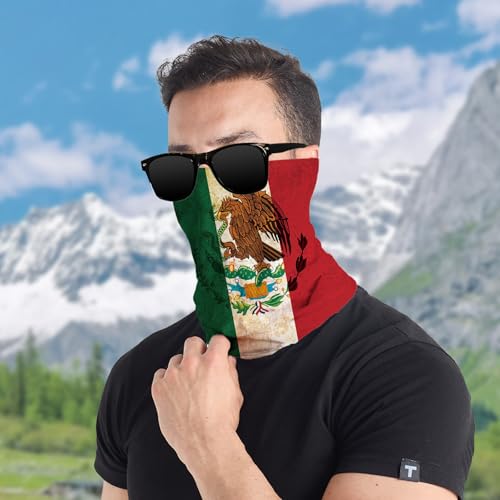 Neck Gaiter Bandana Face Mask Cooling Neck Gaiter Windproof Sun Protection Bandana Coloured Flags Print Breathable Mask
