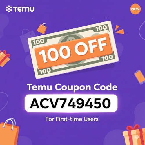 [NeW]{$100 off}Temu Coupon Code [acv749450] for First-time Users cover art