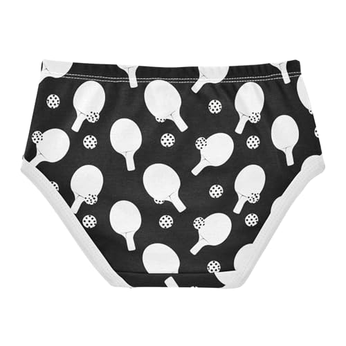 Colorful Toddler Underwear Floral 2t Cotton Panties for Girl White Ping Pong Paddles Polka Dott Kids Briefs Undies2